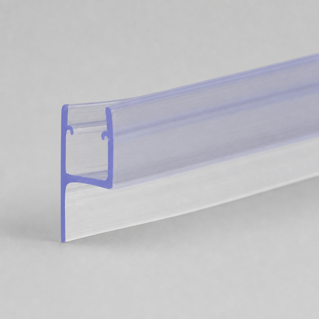 FIN010 - Vertical Shower Screen Seal - Fits 4-6mm Glass - Fin Depth of 15mm
