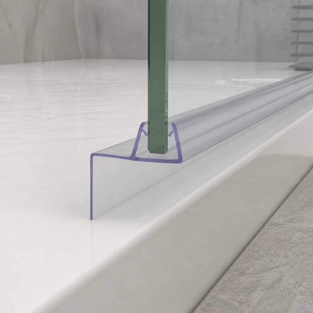 FIN013 - Vertical Shower Screen Seal - Fits 8-10mm Glass - Lengths of 900mm, 1400mm and 2000mm
