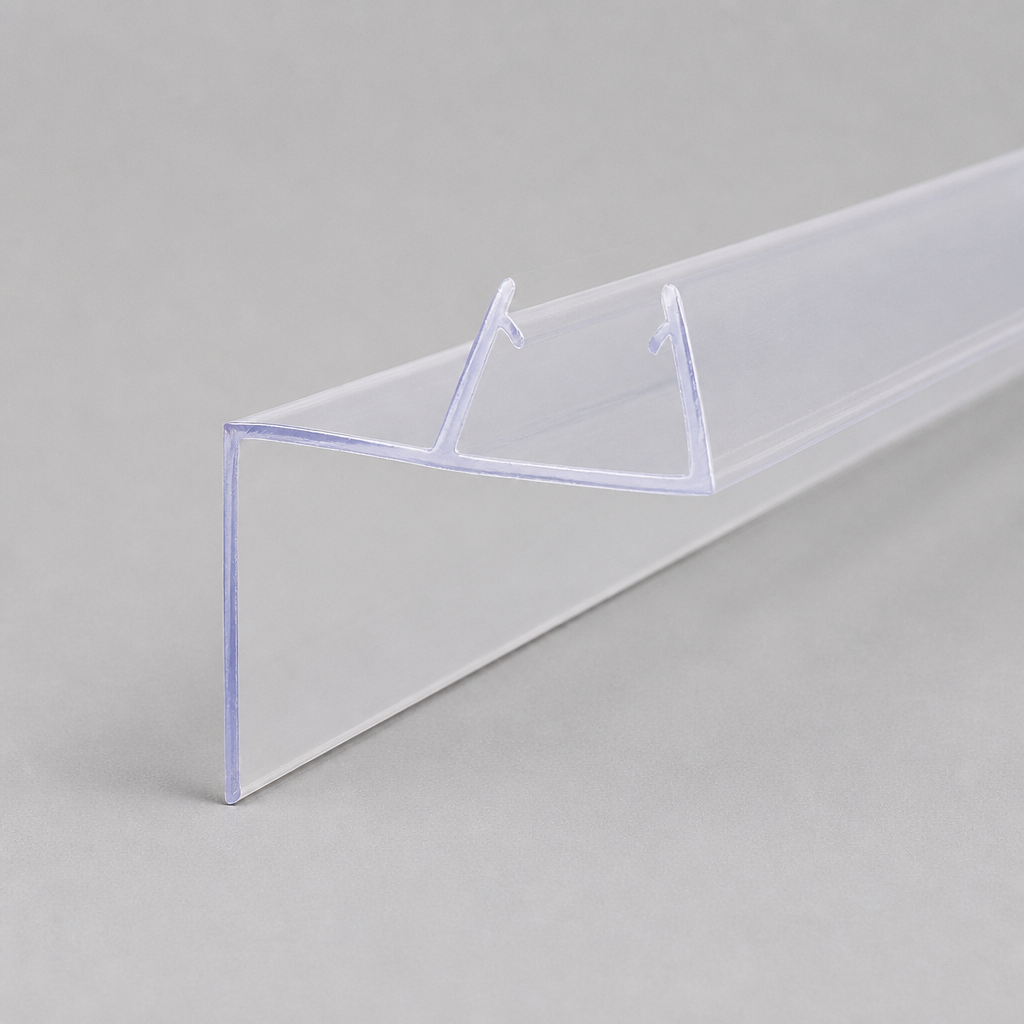 FIN013 - Vertical Shower Screen Seal - Fits 8-10mm Glass - Lengths of 900mm, 1400mm and 2000mm