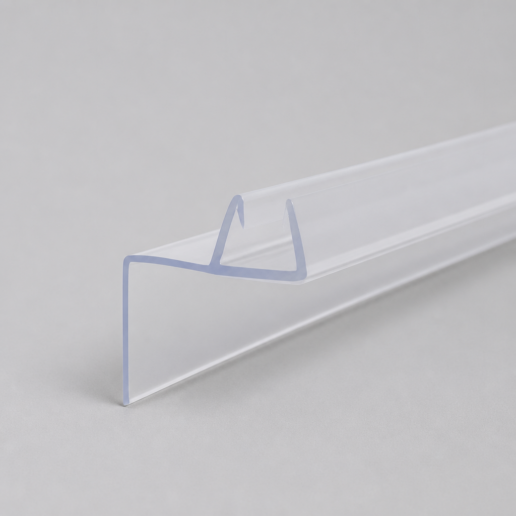 FIN013 - Vertical Shower Screen Seal - Fits 8-10mm Glass - Lengths of 900mm, 1400mm and 2000mm