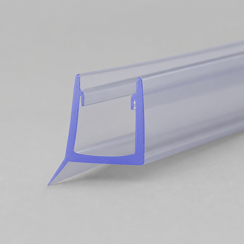 FIN021 - Vertical Shower Screen Seal - Fits 10mm Glass - Lengths of 900mm, 1400mm and 2000mm
