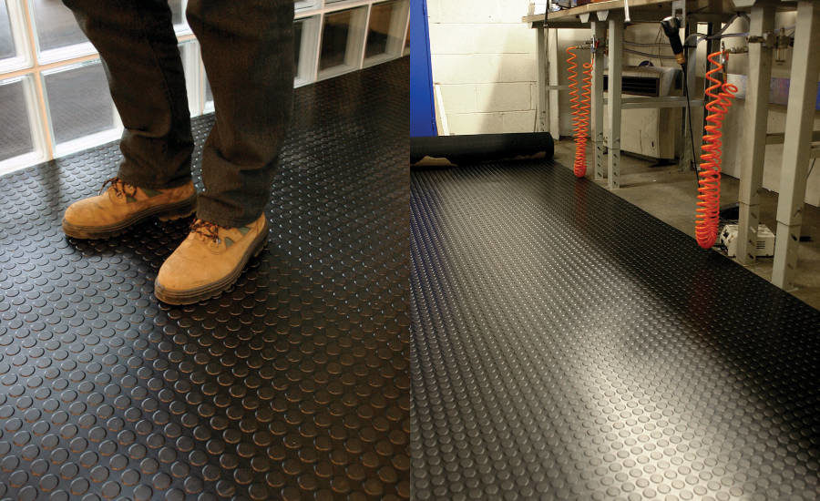 Rubber Flooring Oil Resistant Studded Heavy Duty - Industrial-polymers