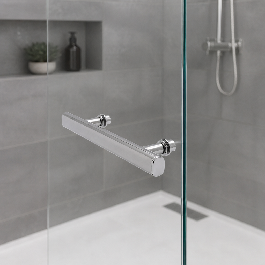 HAND003 - Shower Enclosure Door Handle Chrome - Length of 305mm