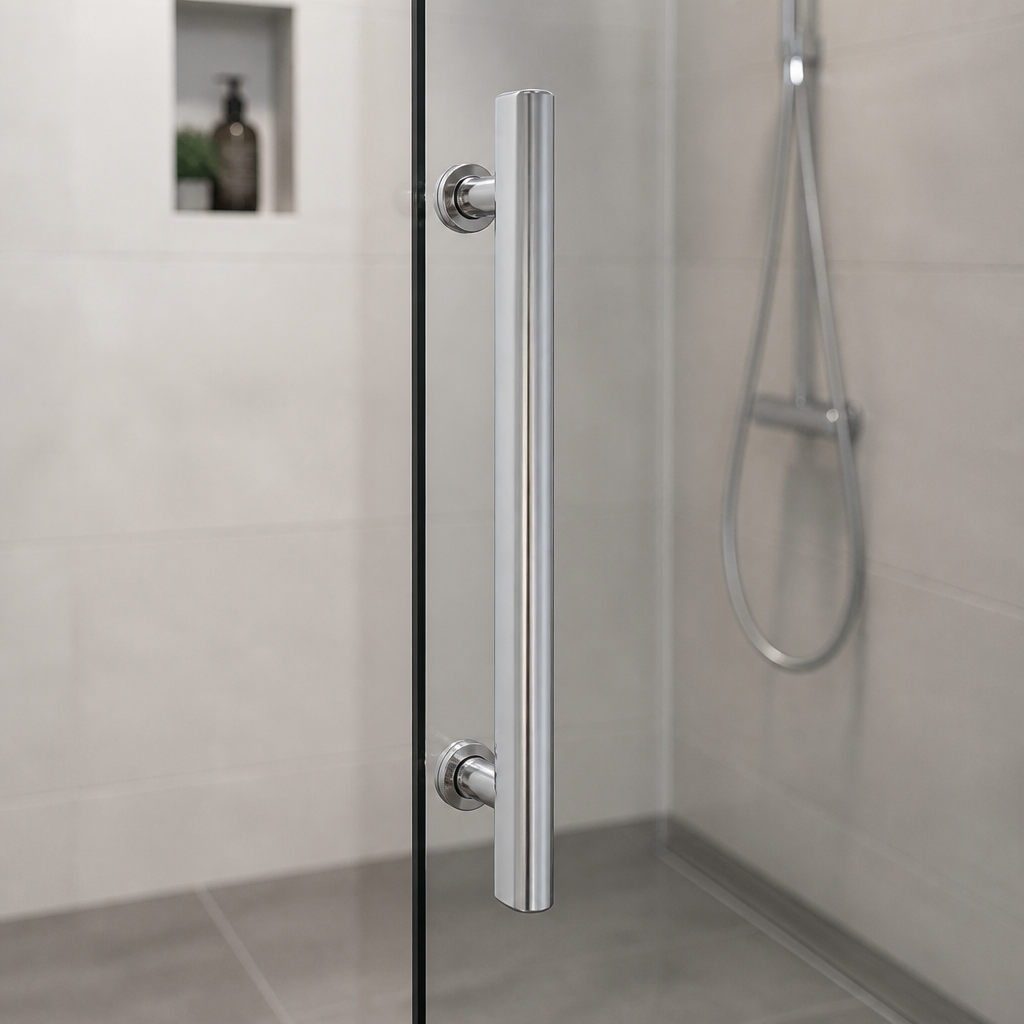HAND004 - Shower Enclosure Door Handle Chrome - Length of 200mm