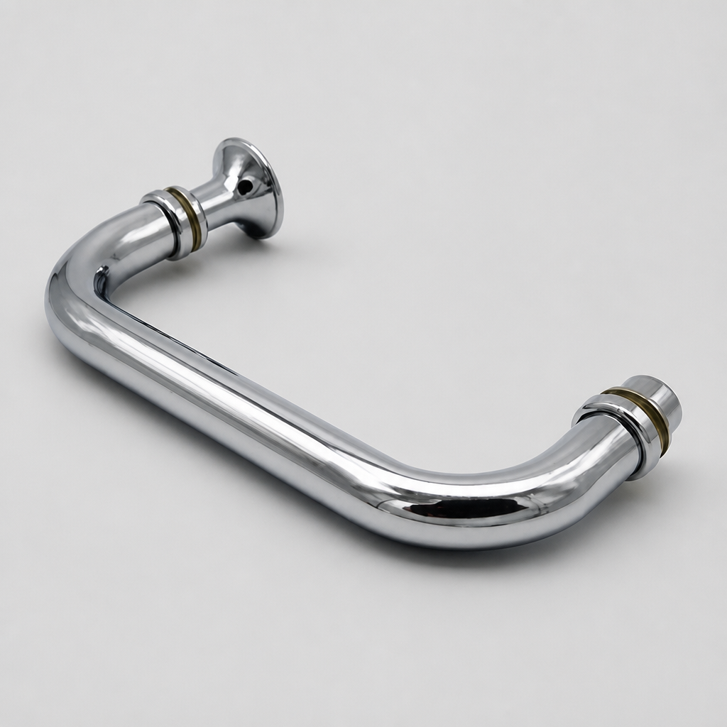 HAND007 - Shower Enclosure Door Handle Knob Chrome - Length of 305mm
