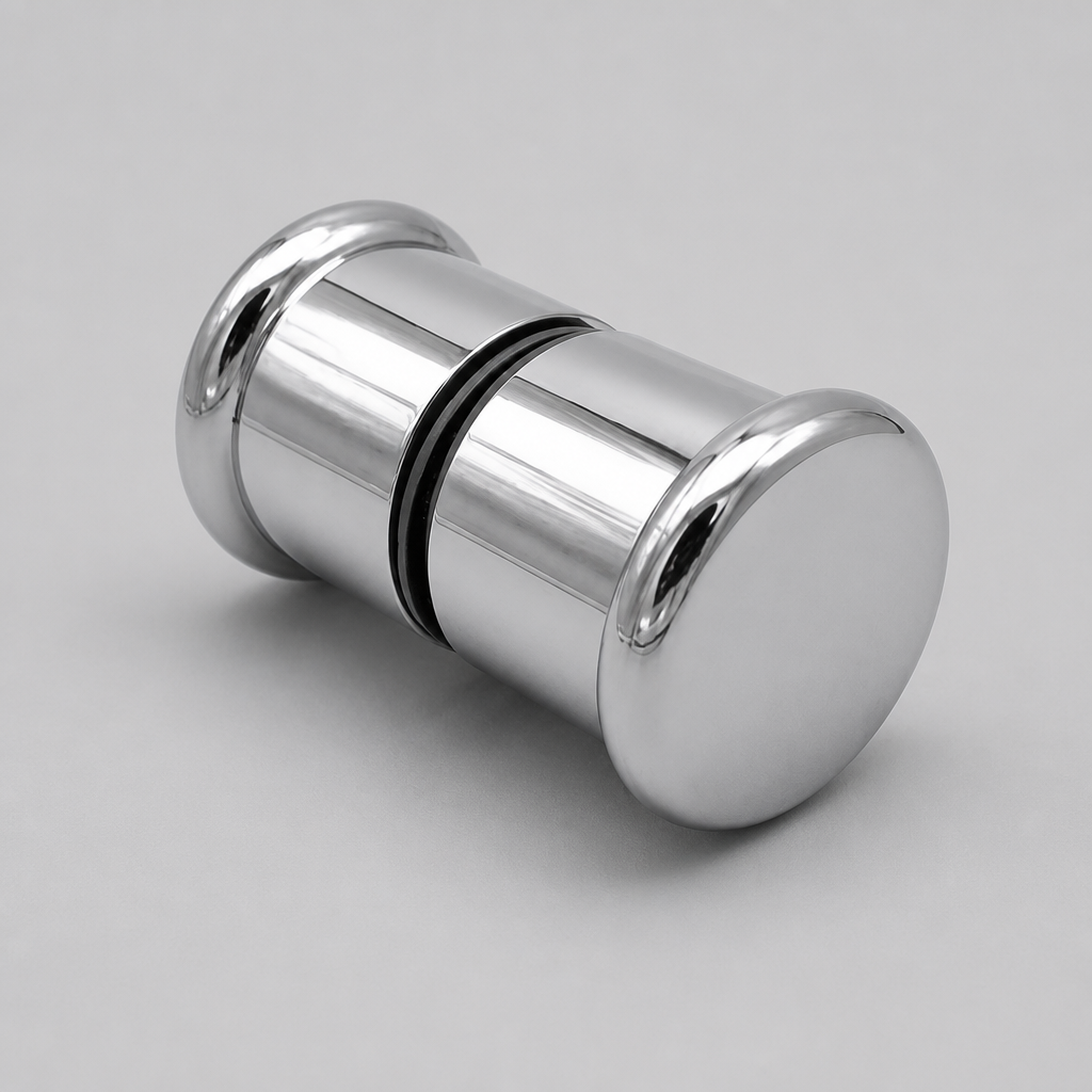 HAND009 - Shower Enclosure Door Handle Knob Chrome - Width of 75mm