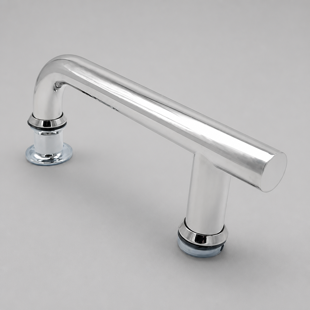 HAND012 - Shower Enclosure Door Handle Knob Chrome - Length of 205mm
