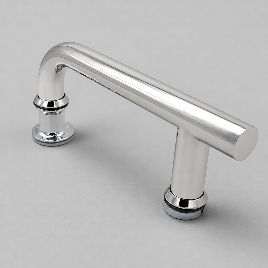 HAND012 - Shower Enclosure Door Handle Knob Chrome - Length of 205mm