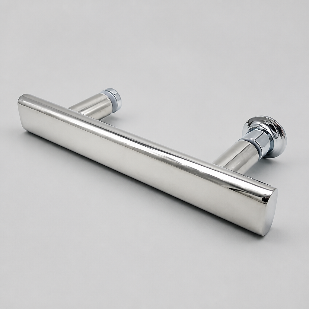 HAND014 - Shower Enclosure Door Handle Knob Chrome - Length of 205mm
