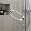 Shower Enclosure Door Handle Knob Chrome - Length of 170mm — view 3