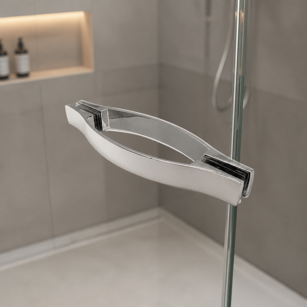 HAND021 - Shower Enclosure Door Handle Knob Chrome - Length of 200mm