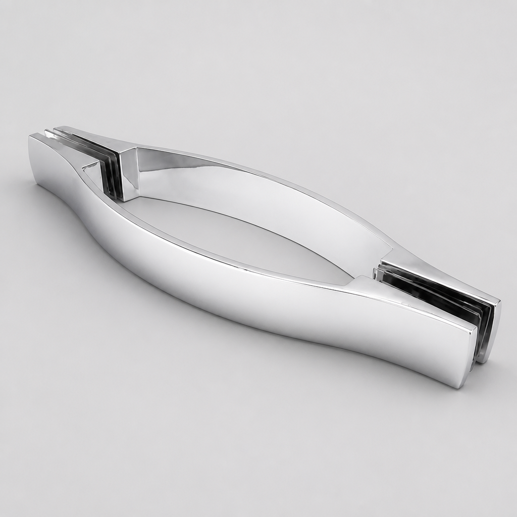 HAND021 - Shower Enclosure Door Handle Knob Chrome - Length of 200mm