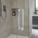 Shower Enclosure Door Handle Knob Chrome - Length of 195mm