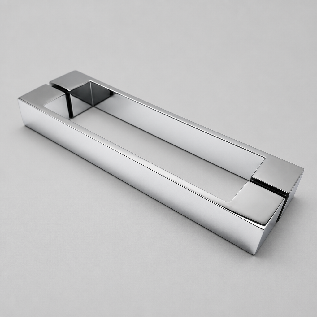 HAND022 - Shower Enclosure Door Handle Knob Chrome - Length of 195mm