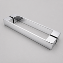 Shower Enclosure Door Handle Knob Chrome - Length of 225mm — view 2