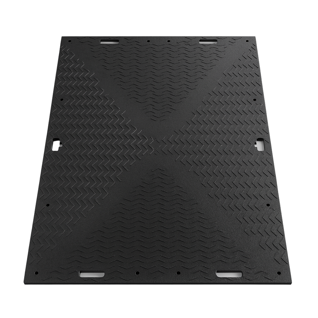 Heavy Duty Access Mat – Recycled HDPE, Double-Sided, Black