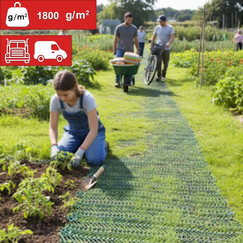 High strength grass reinforcement mesh 2m x 20m x 13mm for heavy vehicles