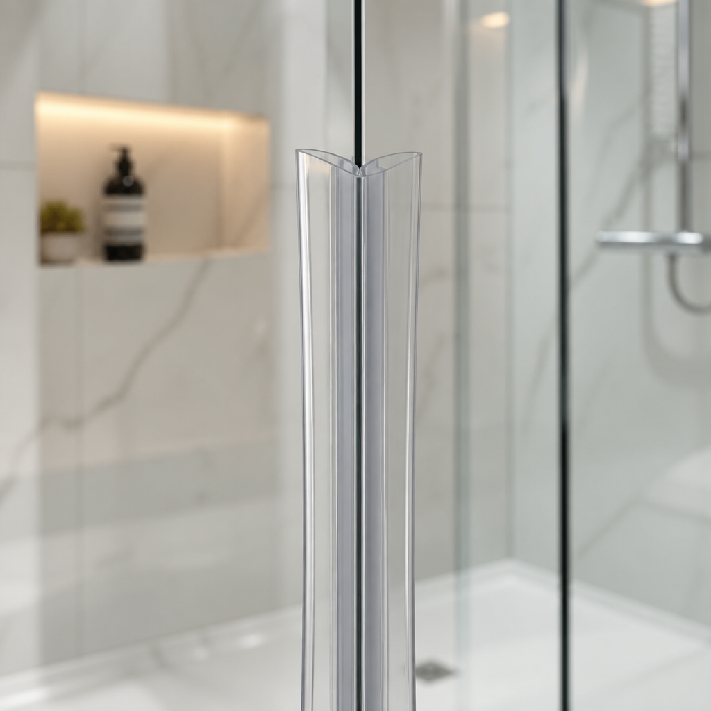 MAG001B - Magnetic Shower Screen Seal - Black - Lengths of 2000mm and 2600mm