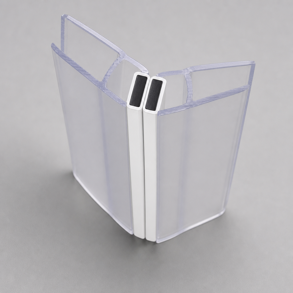 MAG001 - Magnetic Seal - Fits 4-6mm Glass - 1 Pair - Lengths of 2000mm and 2600mm
