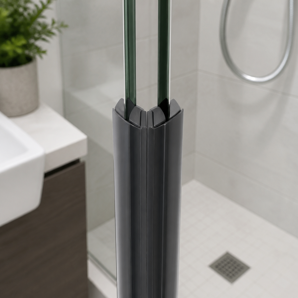 MAG002B - Magnetic Shower Screen Seal - Black - Lengths of 2000mm and 2600mm