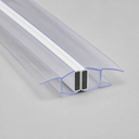 Clear seal profile with white centre stripe, blue rim and twin magnet blocks