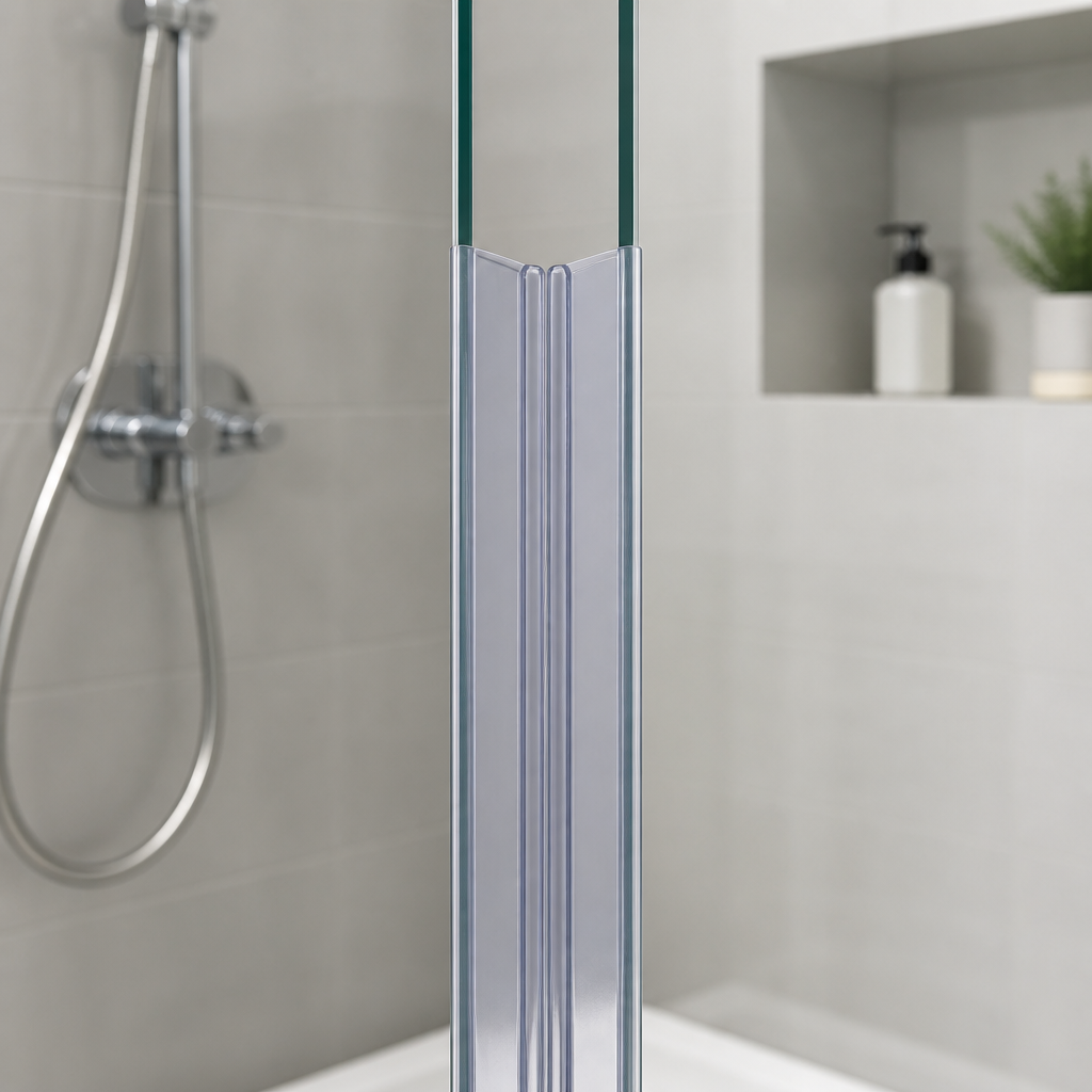 MAG003B - Magnetic Shower Screen Seal - Black - Lengths of 2000mm and 2600mm