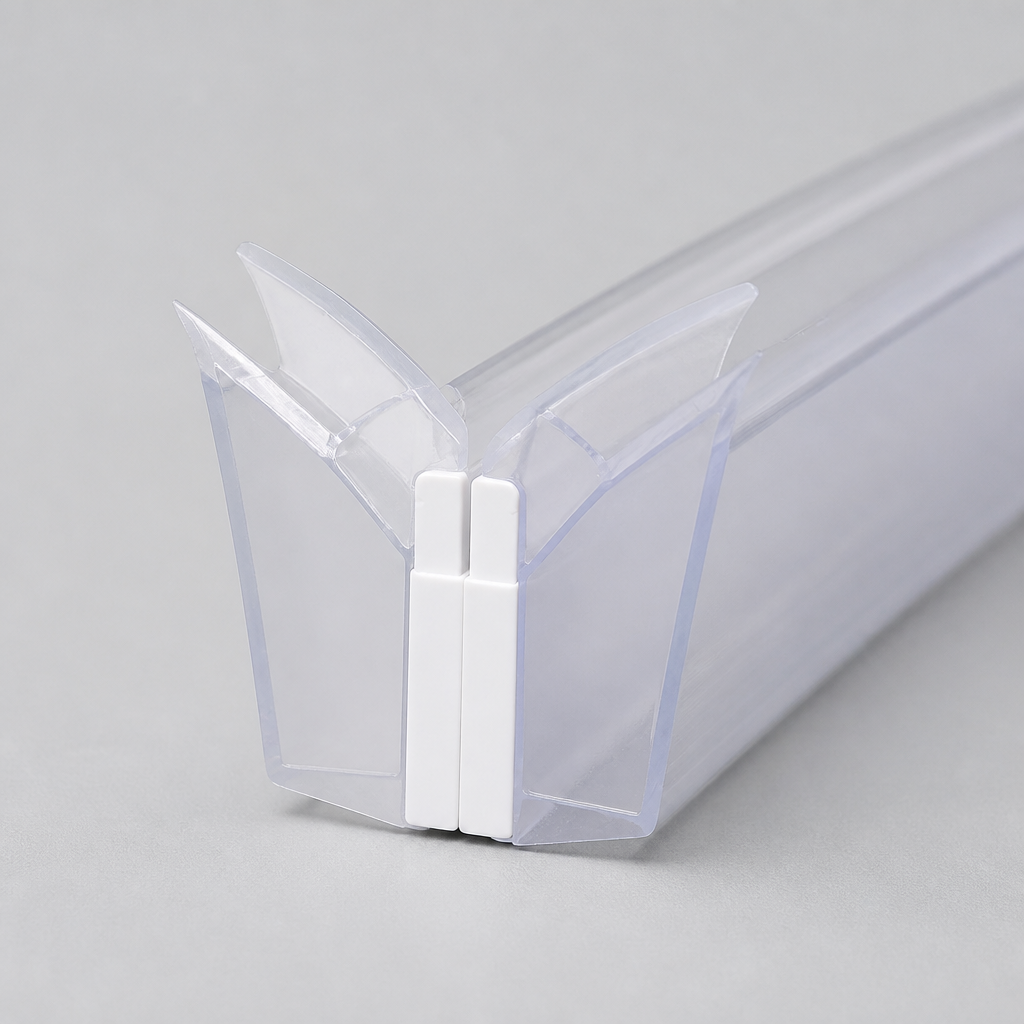 MAG004B - Magnetic Shower Screen Seal - Black - Lengths of 2000mm and 2600mm