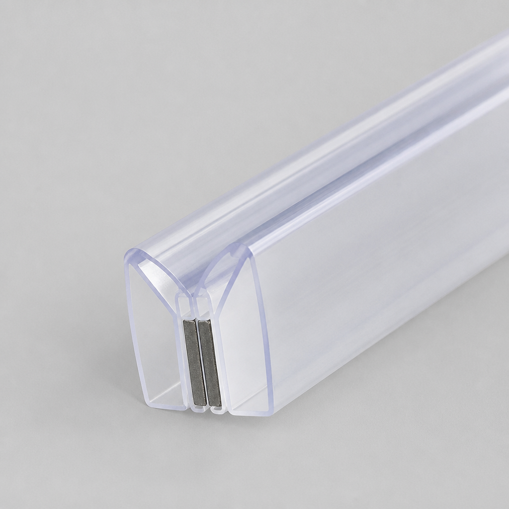 MAG004B - Magnetic Shower Screen Seal - Black - Lengths of 2000mm and 2600mm