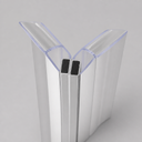 Clear seal pair meeting at a point, blue rim and dark magnet blocks visible