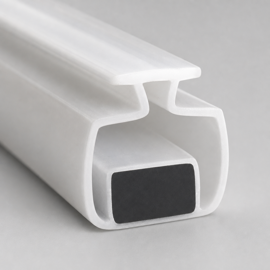 MAG005 - Magnetic Shower Screen Seal - Channel Seals - 1 Pair - Length of 2000mm