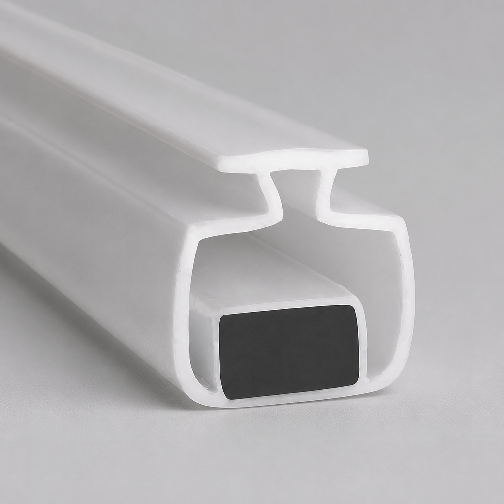 MAG007 - Magnetic Shower Screen Seal - Channel Seals - 1 Pair - Length of 2000mm