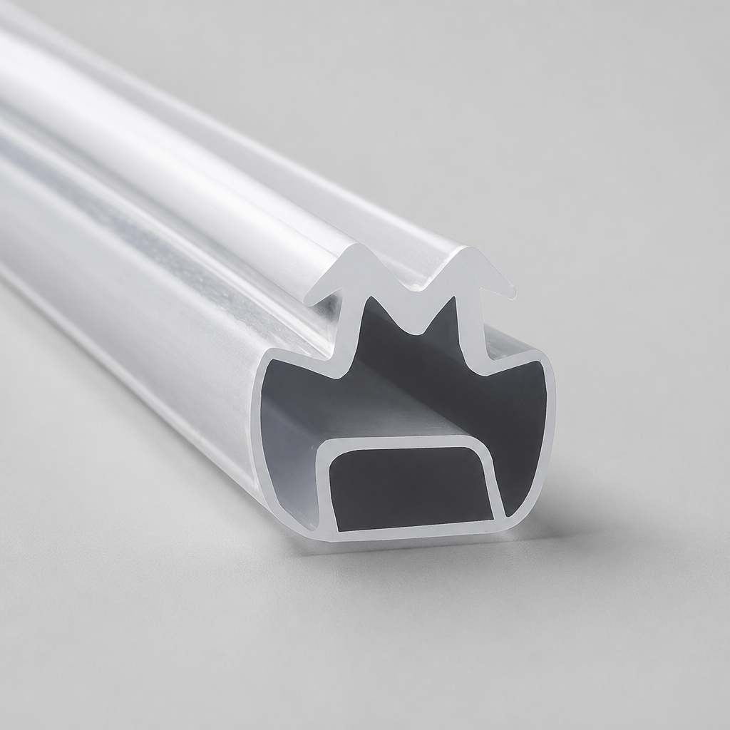 MAG009 - Magnetic Shower Screen Seal - Channel Seals - 1 Pair - Length of 2000mm