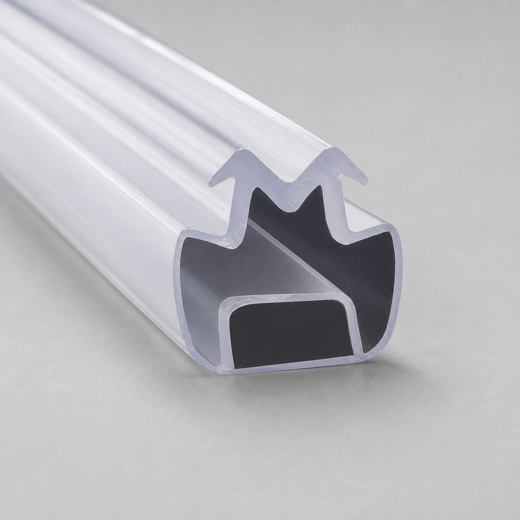 MAG009 - Magnetic Shower Screen Seal - Channel Seals - 1 Pair - Length of 2000mm