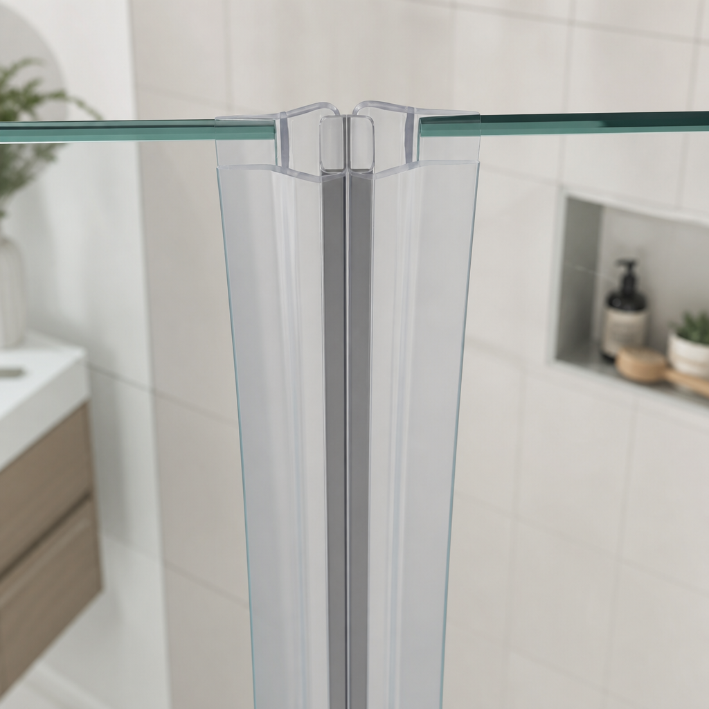 MAG010B - Magnetic Shower Screen Seal - Black - Lengths of 2000mm and 2600mm