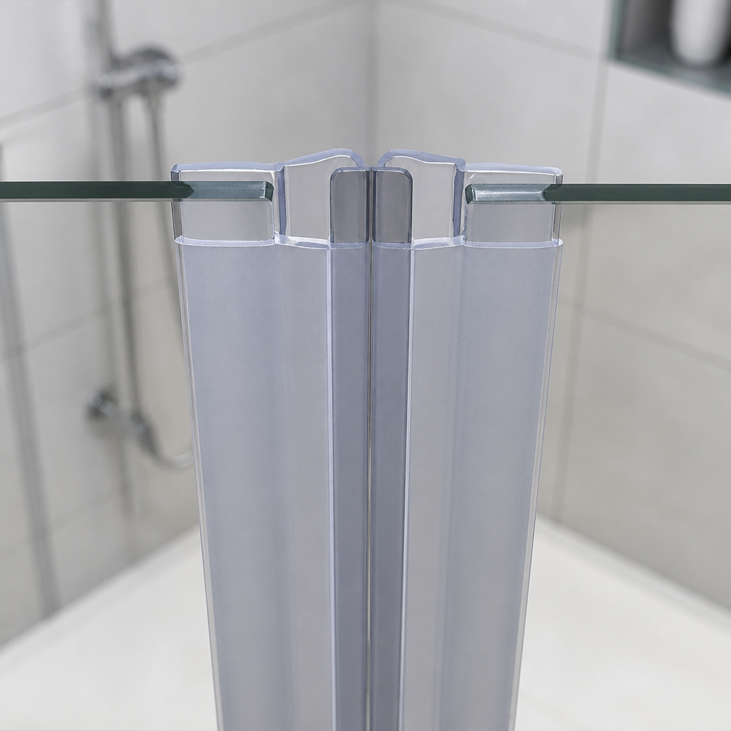 MAG011B - Magnetic Shower Screen Seal - Black - Lengths of 2000mm and 2600mm