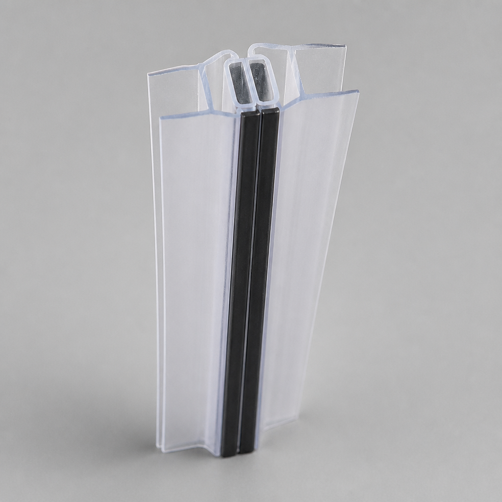 MAG011B - Magnetic Shower Screen Seal - Black - Lengths of 2000mm and 2600mm