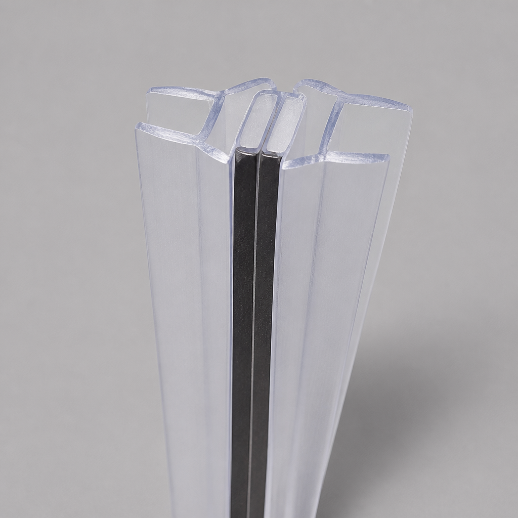 MAG011B - Magnetic Shower Screen Seal - Black - Lengths of 2000mm and 2600mm