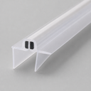 Clear fanned seal pair with black rectangular magnet caps, diagonal view