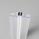 Clear fanned seal pair with black rectangular magnet caps, diagonal view
