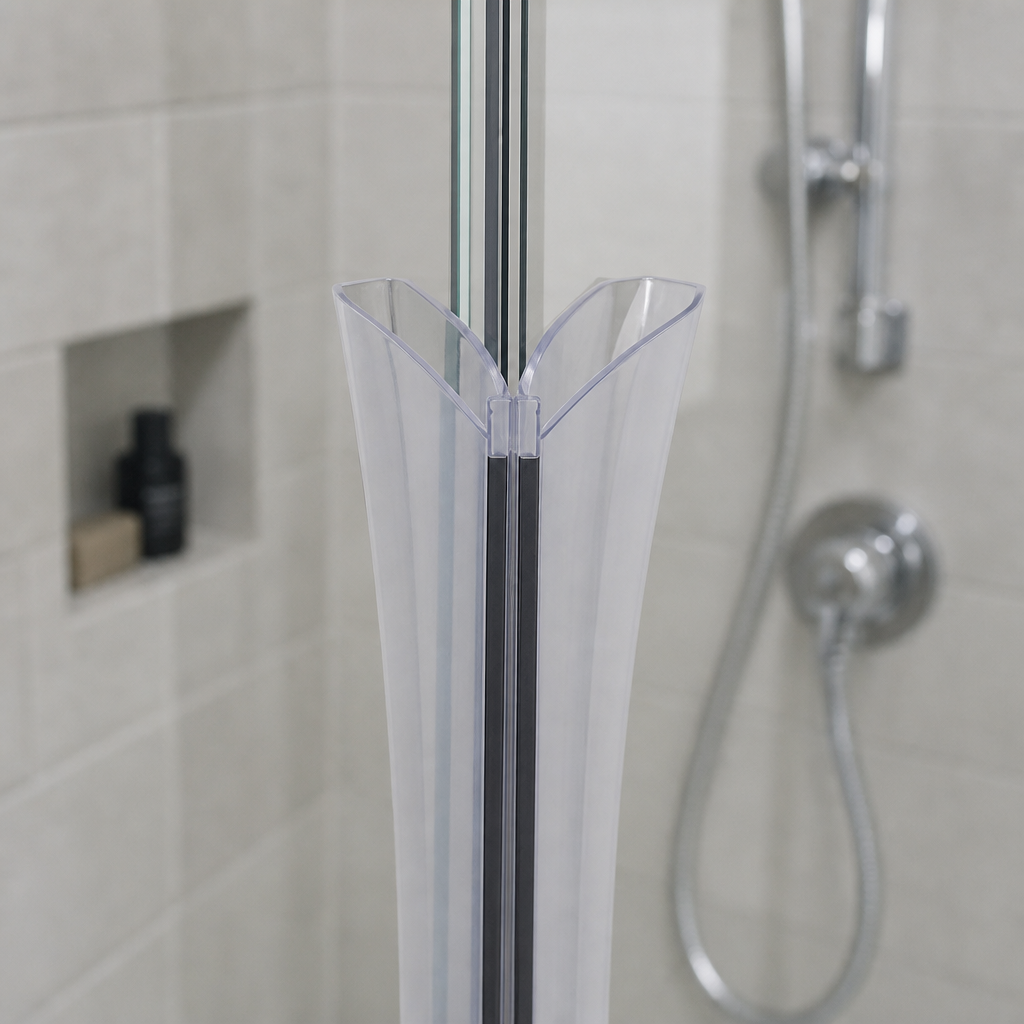 MAG012B - Magnetic Shower Screen Seal - Black - Lengths of 2000mm and 2600mm