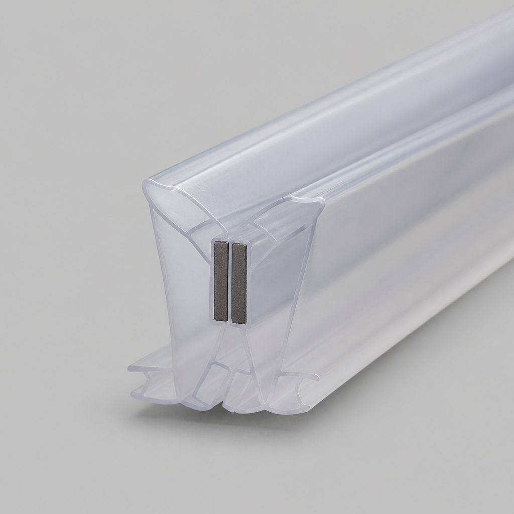 MAG012B - Magnetic Shower Screen Seal - Black - Lengths of 2000mm and 2600mm