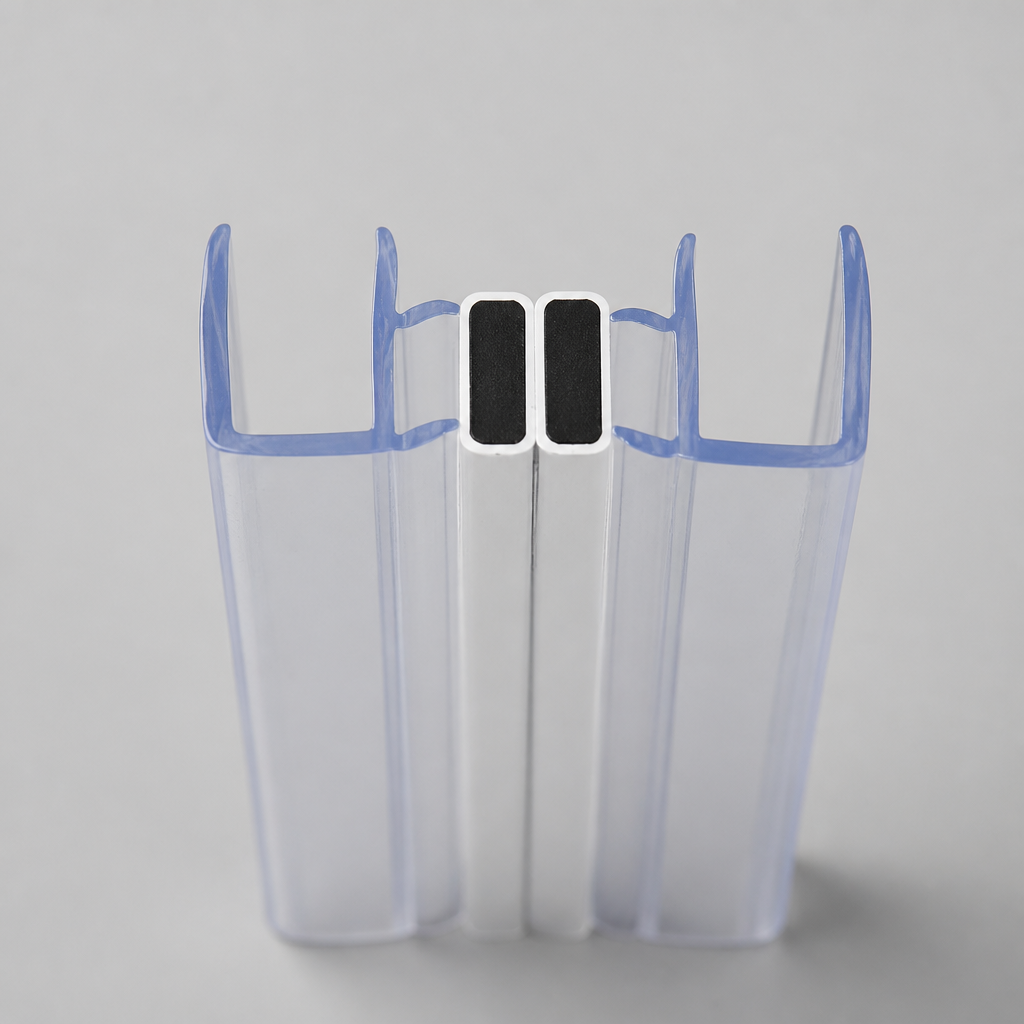 MAG014 - Magnetic Shower Screen Seal - Fits 8-10mm Glass - 1 Pair - Length of 2000mm