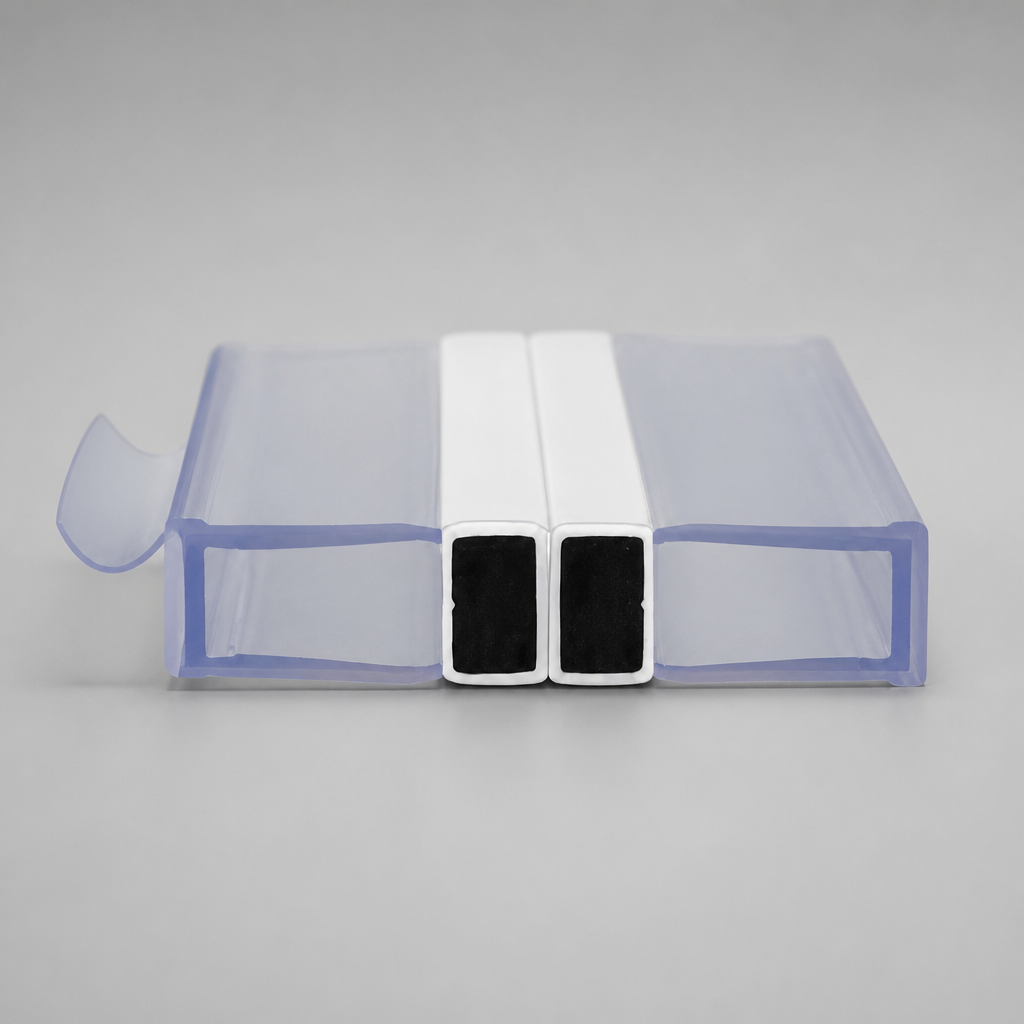 MAG028 - Magnetic Shower Screen Seal - Channel Seals - 1 Pair - Length of 2000mm