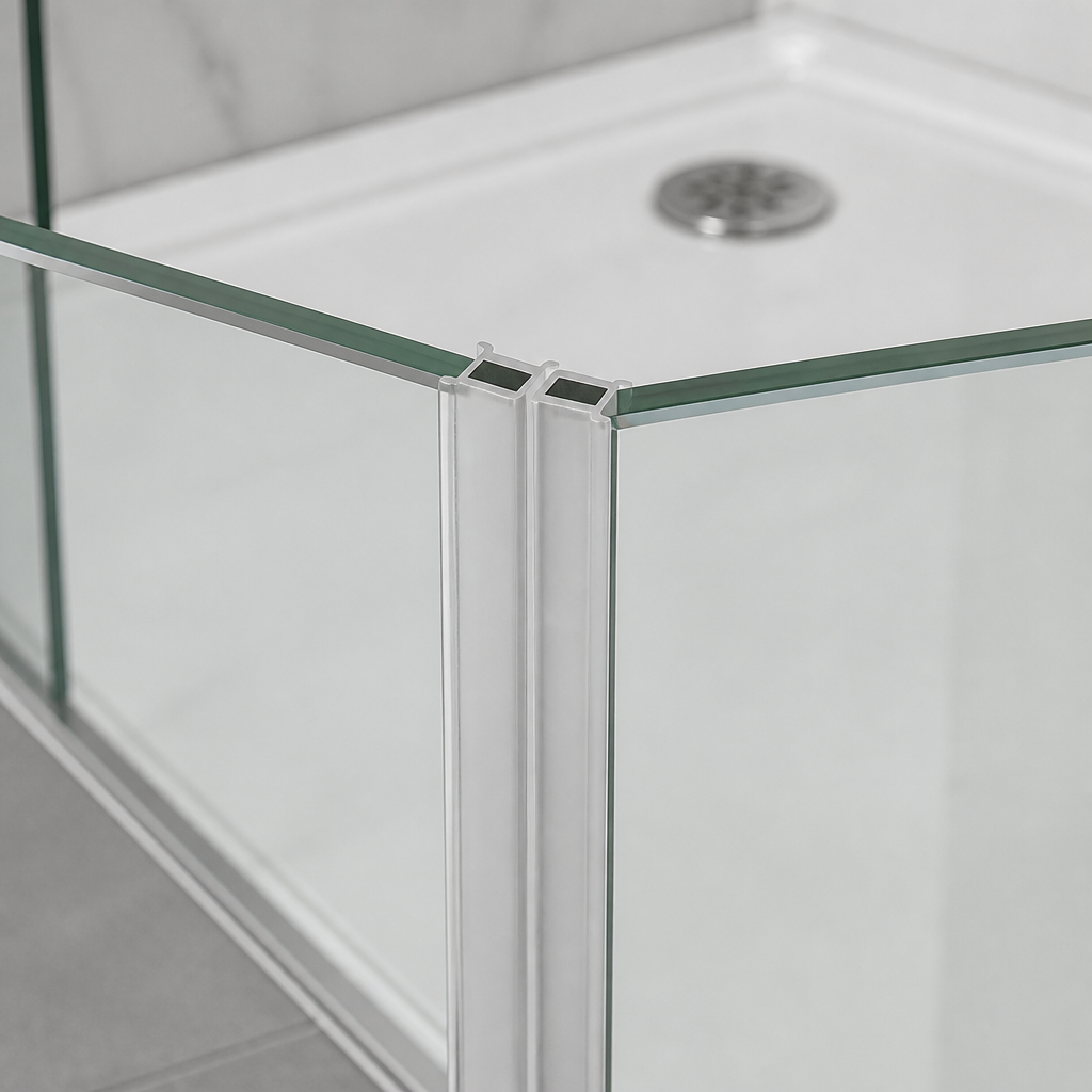 MAG031 - Magnetic Shower Screen Seal - Channel Seals - 1 Pair - Length of 2000mm