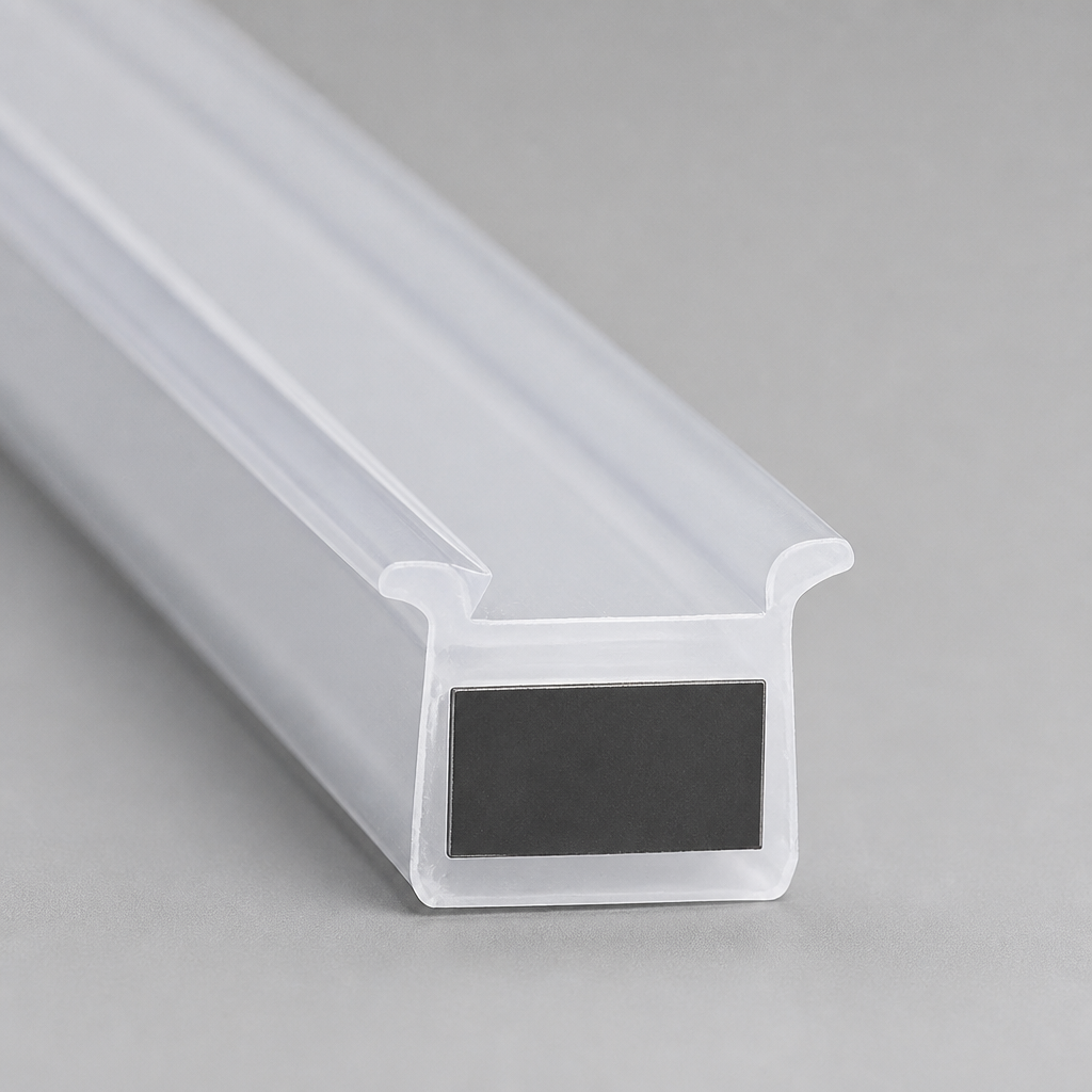 MAG031 - Magnetic Shower Screen Seal - Channel Seals - 1 Pair - Length of 2000mm