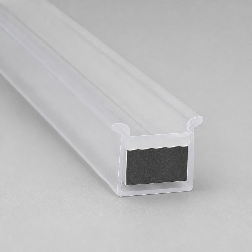 MAG031 - Magnetic Shower Screen Seal - Channel Seals - 1 Pair - Length of 2000mm
