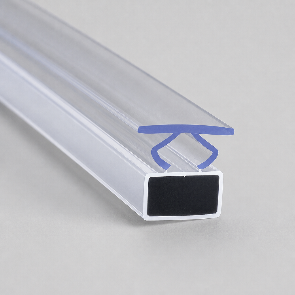 MAG033 - Magnetic Shower Screen Seal - Channel Seals - 1 Pair - Length of 2000mm