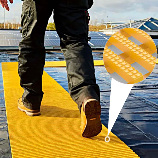 Non-Slip Safety Walkway Matting with Drainage System
