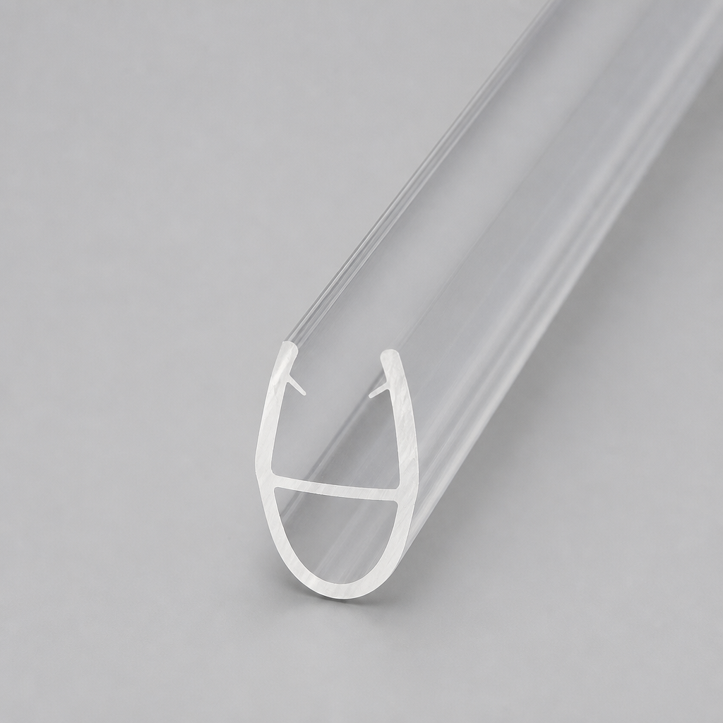 SEAL001B - Shower Screen Seal - Fits 4-6mm Glass - Gaps 3-7mm - Black