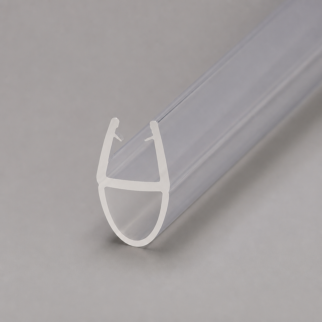 SEAL003B - Shower Screen Seal - Fits 4-6mm Glass - Gaps 7-12mm - Black